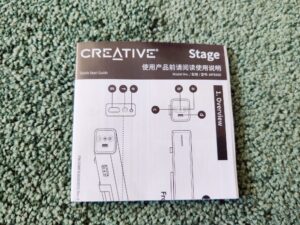 Creative Stage 2.1 Soundbar Schnellstartanleitung