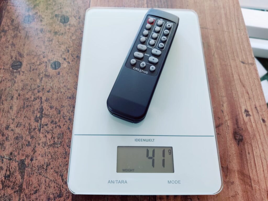 Creative Stage 2.1 Soundbar Fernbedienung Gewicht