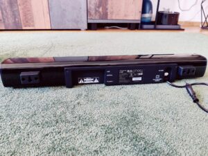 Creative Stage 2.1 Soundbar Rückseite