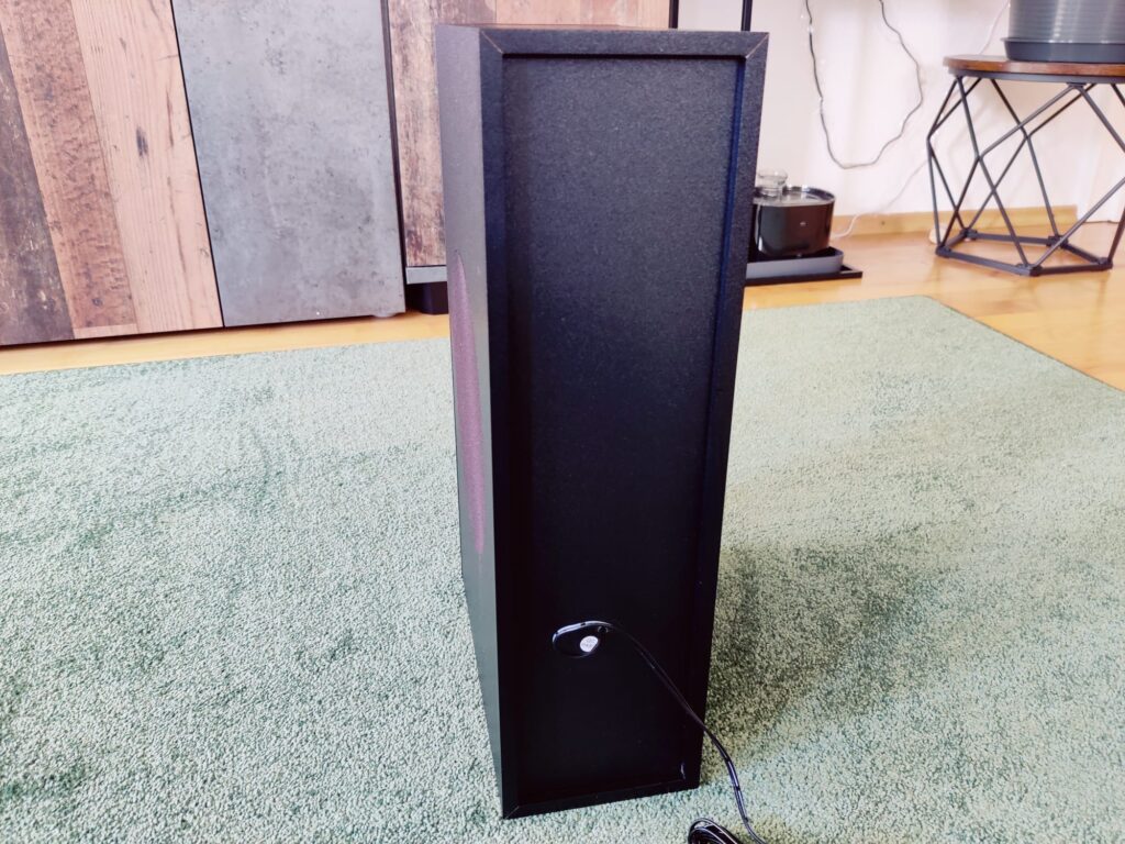Creative Stage 2.1 Soundbar Subwoofer Rückseite