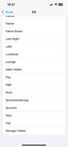 Apple AirPods 4 Bluetooth-Kopfhörer Equalizer-Presets 2