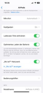 Apple AirPods 4 In-Ear-Bluetooth-Kopfhörer Einstellungen