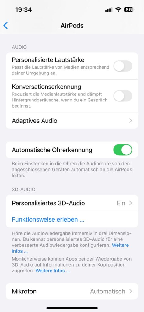 Apple AirPods 4 Bluetooth-Kopfhörer adaptives Audio