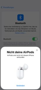 Apple AirPods 4 Kopfhörer mit iPhone verbinden