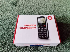 Emporia SIMPLICITY Seniorenhandy Verpackung von vorne