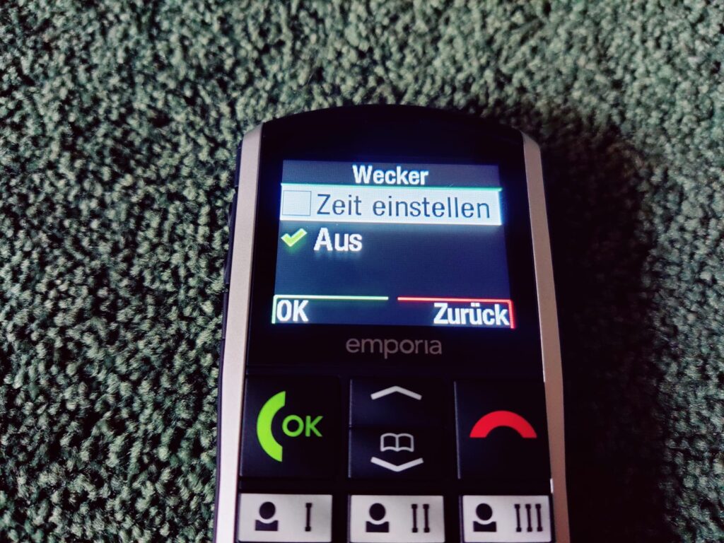 Emporia SIMPLICITY Seniorenhandy Wecker