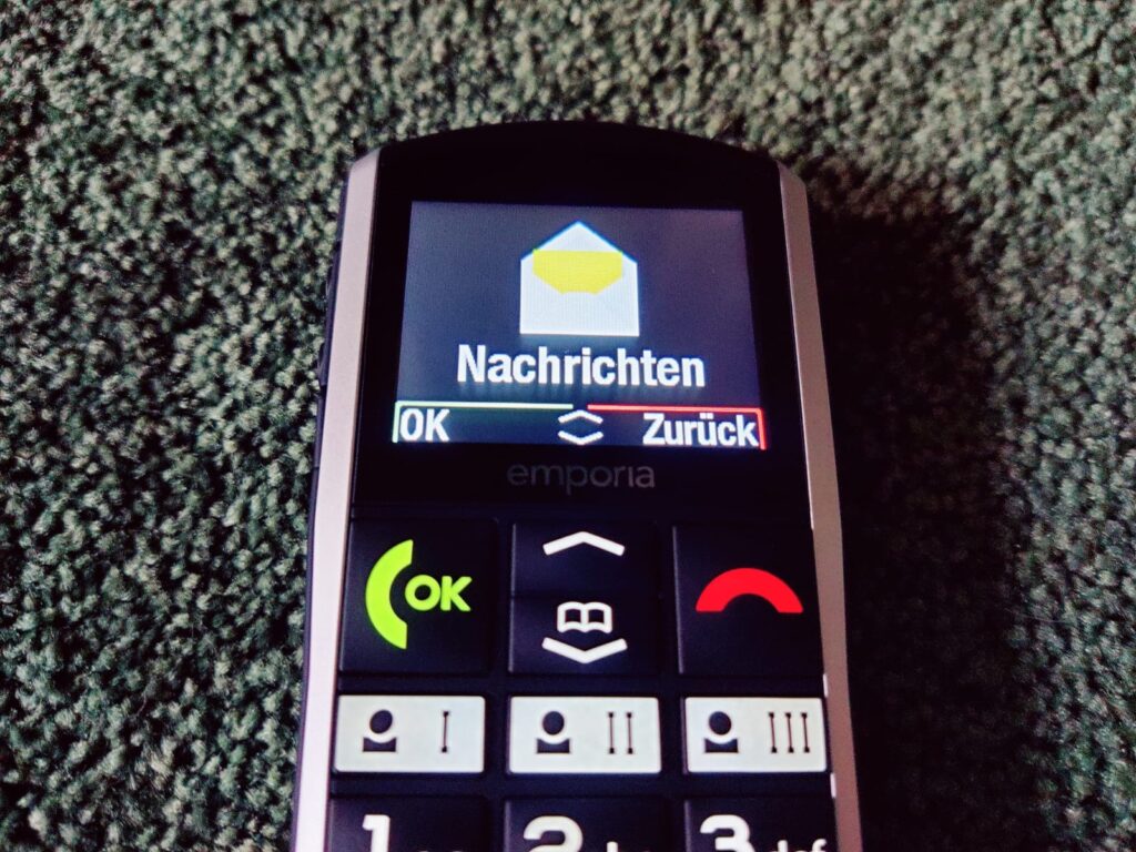 Emporia SIMPLICITY Seniorenhandy Nachrichten