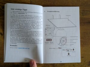 Anleitung der NUASI RBX-S60 Wildkamera geöffnet (2)