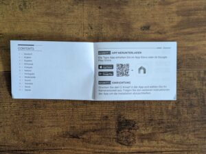 Anleitung der Tapo TP-Link C520WS Überwachungskamera geöffnet