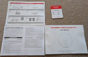 Anleitungen des SwitchBot K11+ Staubsauger-Roboters