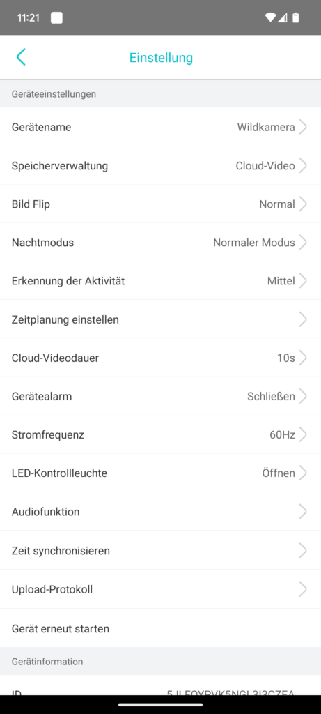 App der NUASI RBX-S60 Wildkamera (3)
