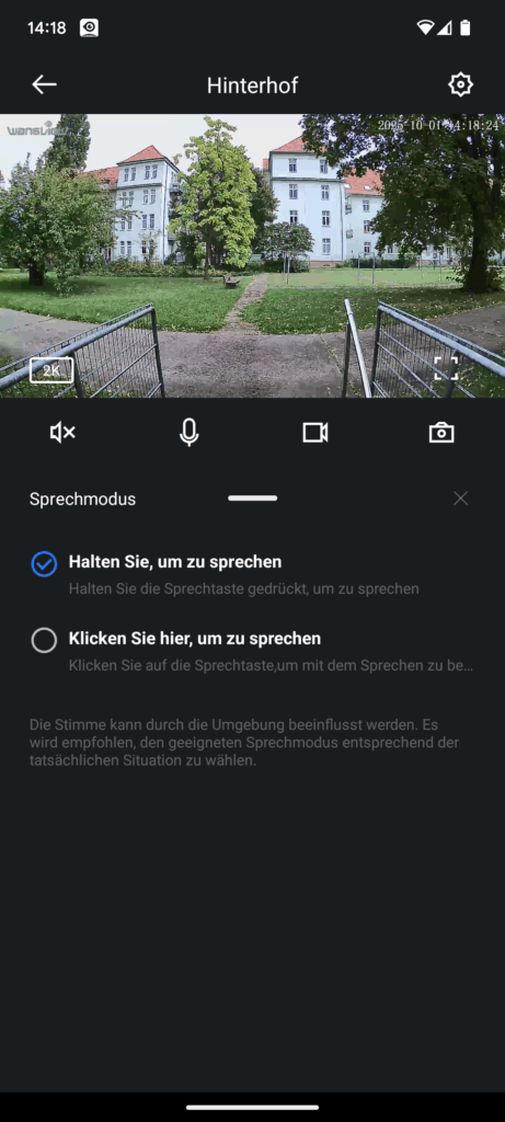 App der Wansview A1 Überwachungskamera (14)
