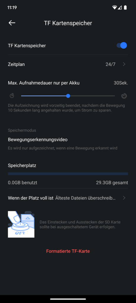App der Wansview A1 Überwachungskamera (15)