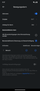 App der Wansview A1 Überwachungskamera (16)