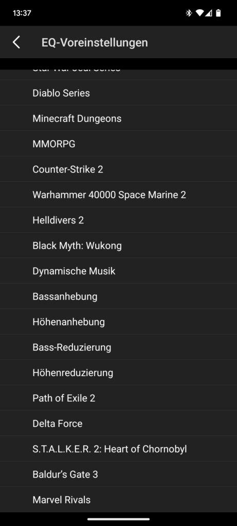 App des Creative Zen Hybrid Pro Headsets (6)