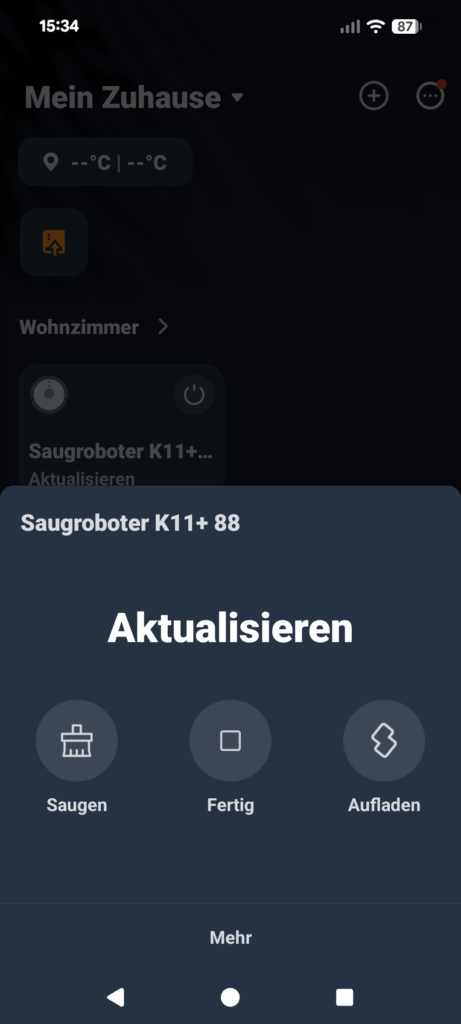 App des SwitchBot K11+ Staubsauger-Roboters (10)