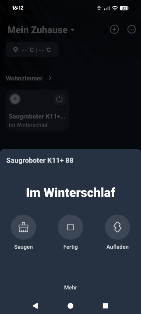 App des SwitchBot K11+ Staubsauger-Roboters (11)