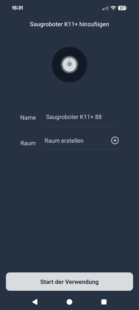 App des SwitchBot K11+ Staubsauger-Roboters (8)