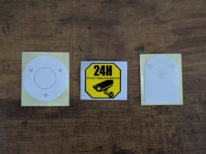 Aufkleber der Wansview A1 Überwachungskamera