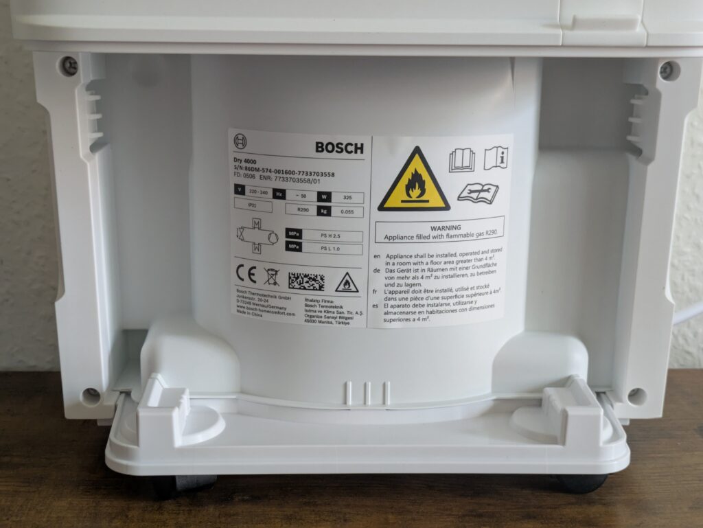 Bosch Dry 4000 Luftentfeuchter Info
