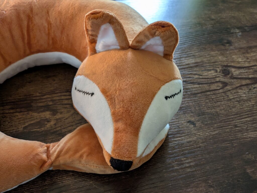 EHIOG-Nackenkissen Fuchsgesicht Detail