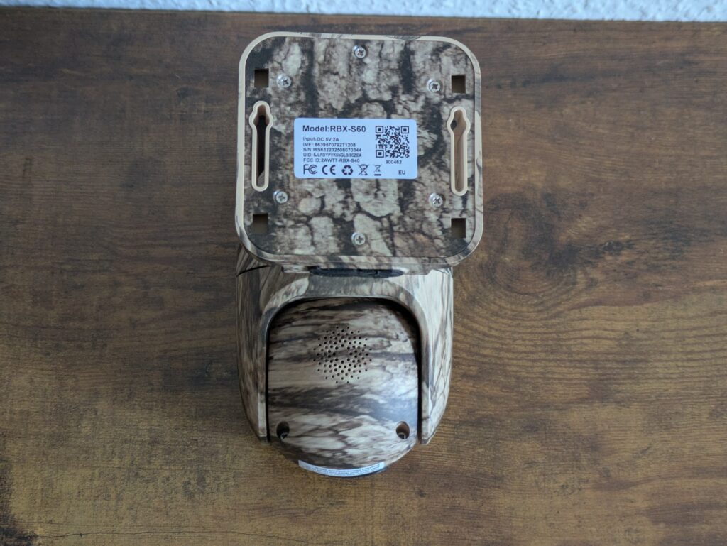 NUASI RBX-S60 Wildkamera von hinten