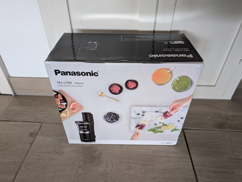 Panasonic MJ-L700KXE Entsafter Verpackung hinten