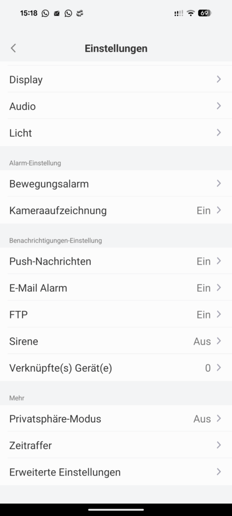 Reolink E1 Pro Überwachungskamera App2