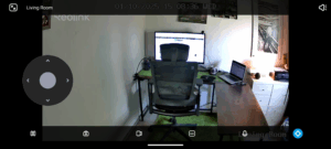 Reolink E1 Pro Überwachungskamera Bild tagsüber mit Steuerung