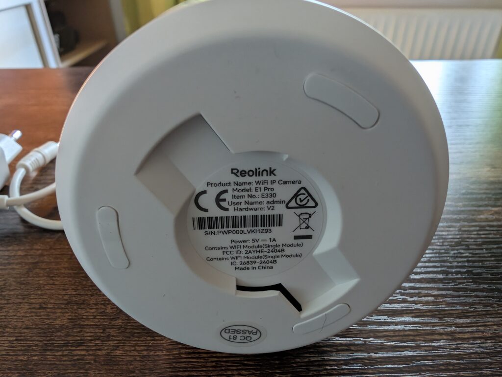 Reolink E1 Pro Überwachungskamera Unterseite