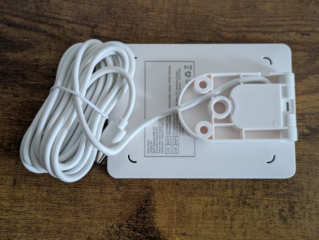 Solarpanel der Wansview A1 Überwachungskamera