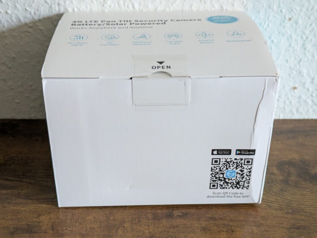 Verpackung der NUASI RBX-S60 Wildkamera von vorne