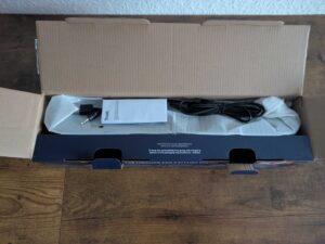 Verpackung der Trust Gaming GXT 1619 Rhox PC-Lautsprecher geöffnet