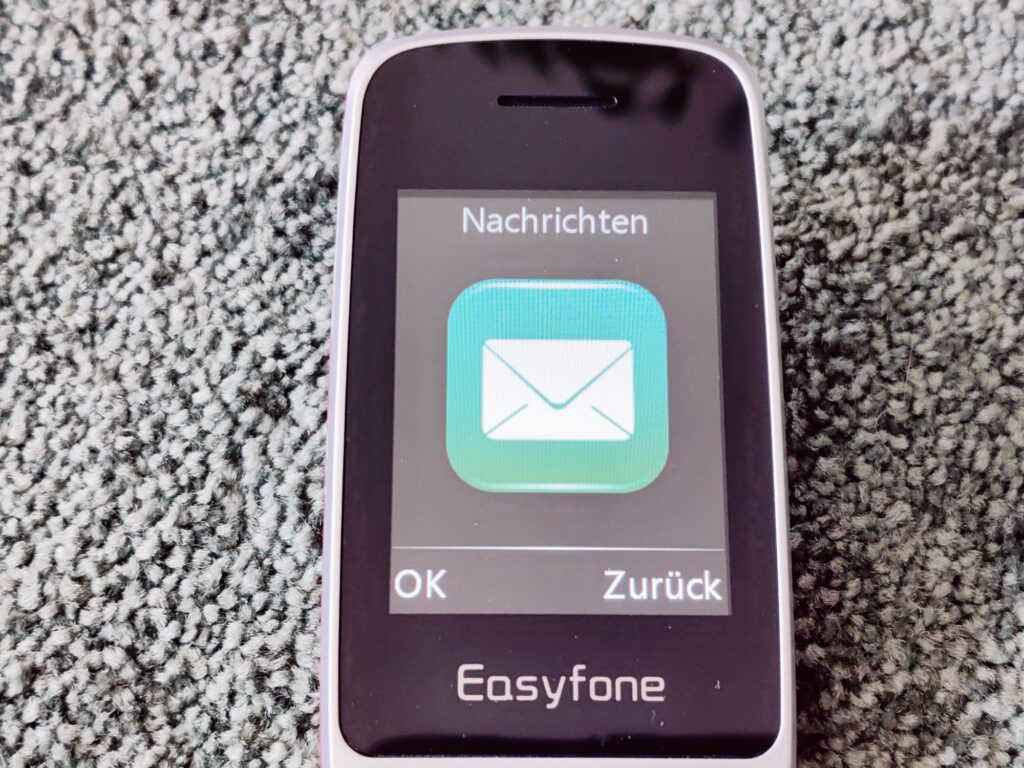 Easyfone Prime-A1 Pro Seniorenhandy Nachrichten