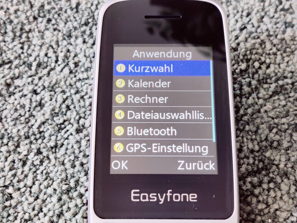 Easyfone Prime-A1 Pro Seniorenhandy Anwendungen
