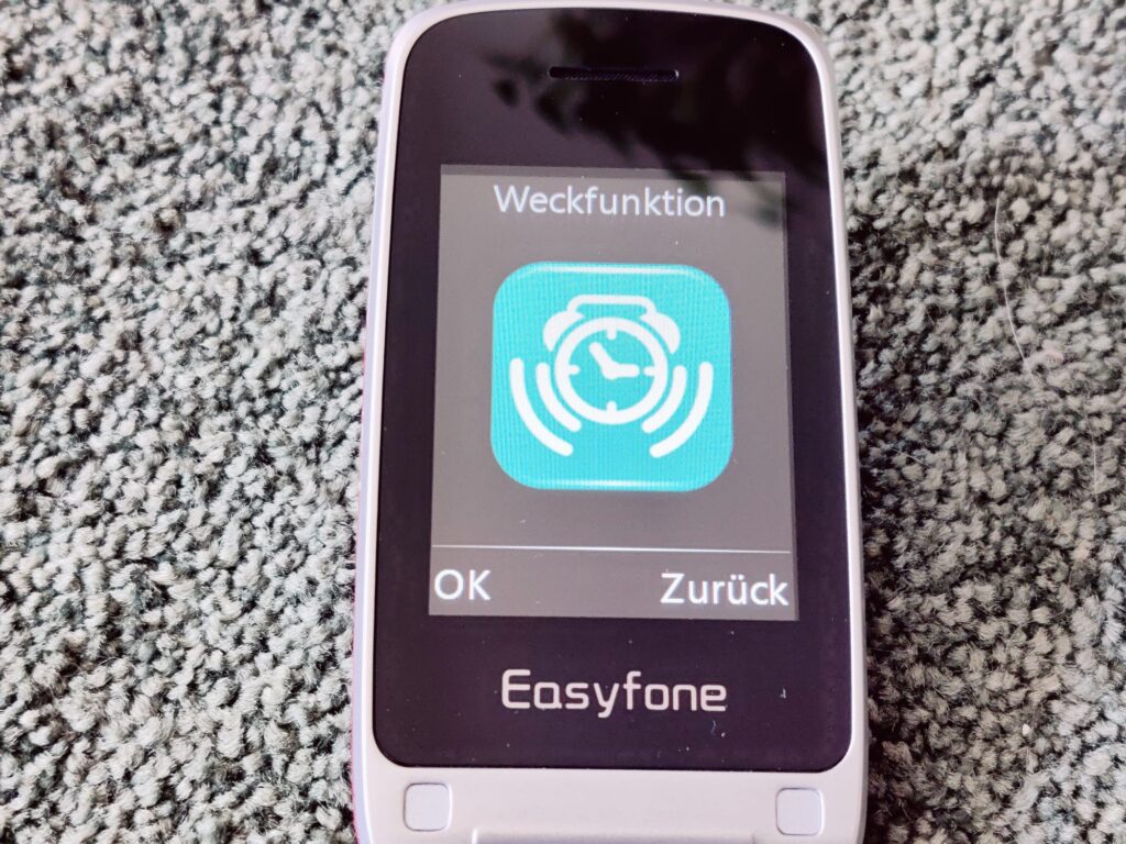 Easyfone Prime-A1 Pro Seniorenhandy Weckfunktion