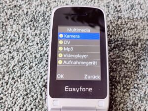 Easyfone Prime-A1 Pro Seniorenhandy MP3 und Videoplayer