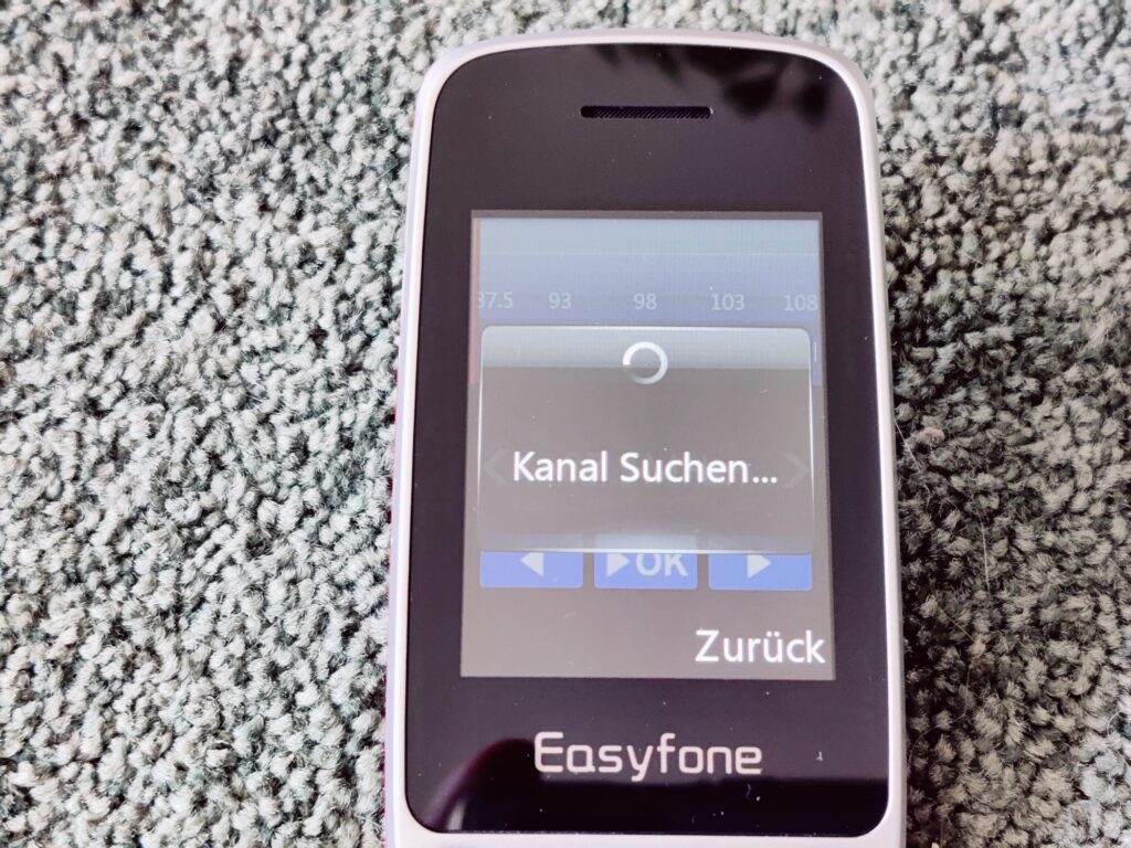 Easyfone Prime-A1 Pro Seniorenhandy Radio Sendersuche