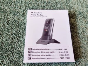 Easyfone Prime-A1 Pro Seniorenhandy Schnellstartanleitung