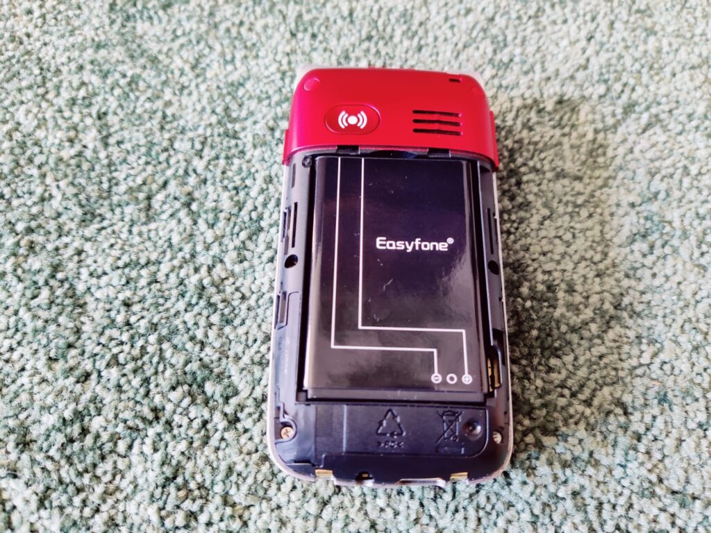 Easyfone Prime-A1 Pro Seniorenhandy Akku eingesetzt