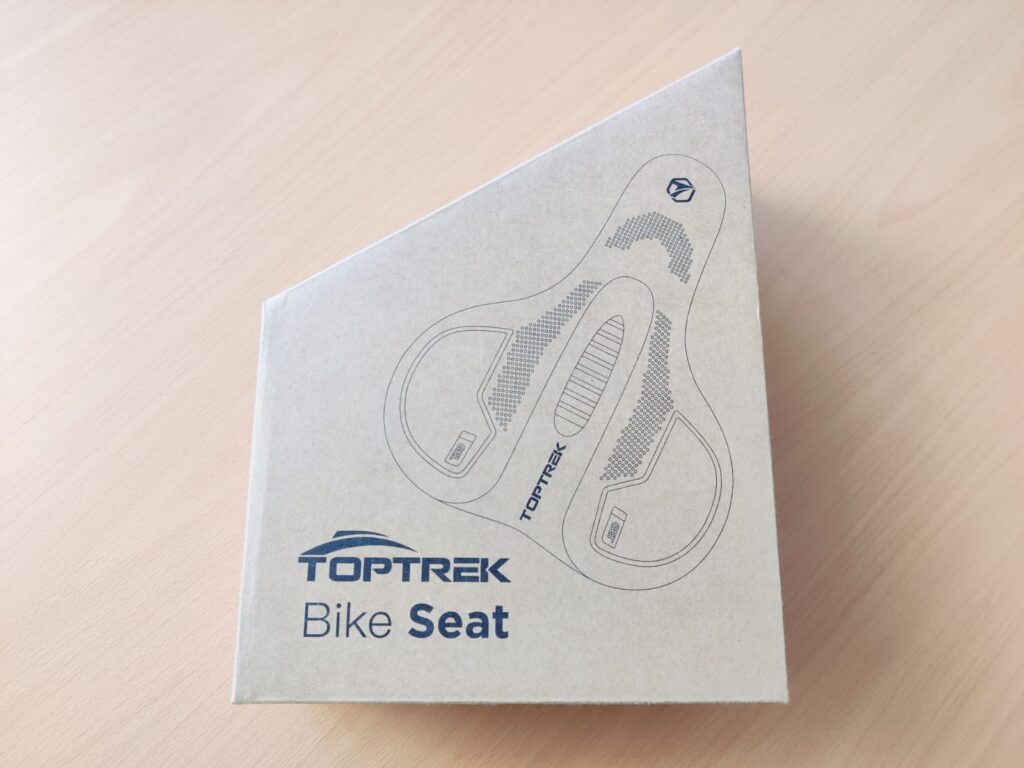 toptrek Top-01 Fahrradsattel Verpackung von oben