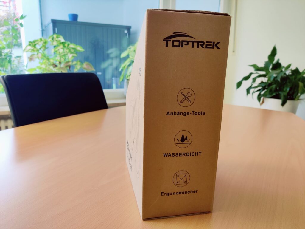toptrek Top-01 Fahrradsattel Verpackung von hinten