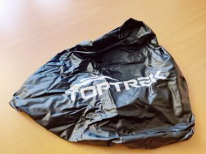 toptrek Top-01 Fahrradsattel Regenhülle mit Schriftzug