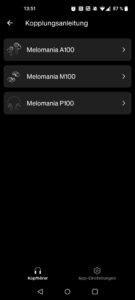 Cambridge Audio Melomania A100 In-Ear-Kopfhörer App Kopplungsanleitung