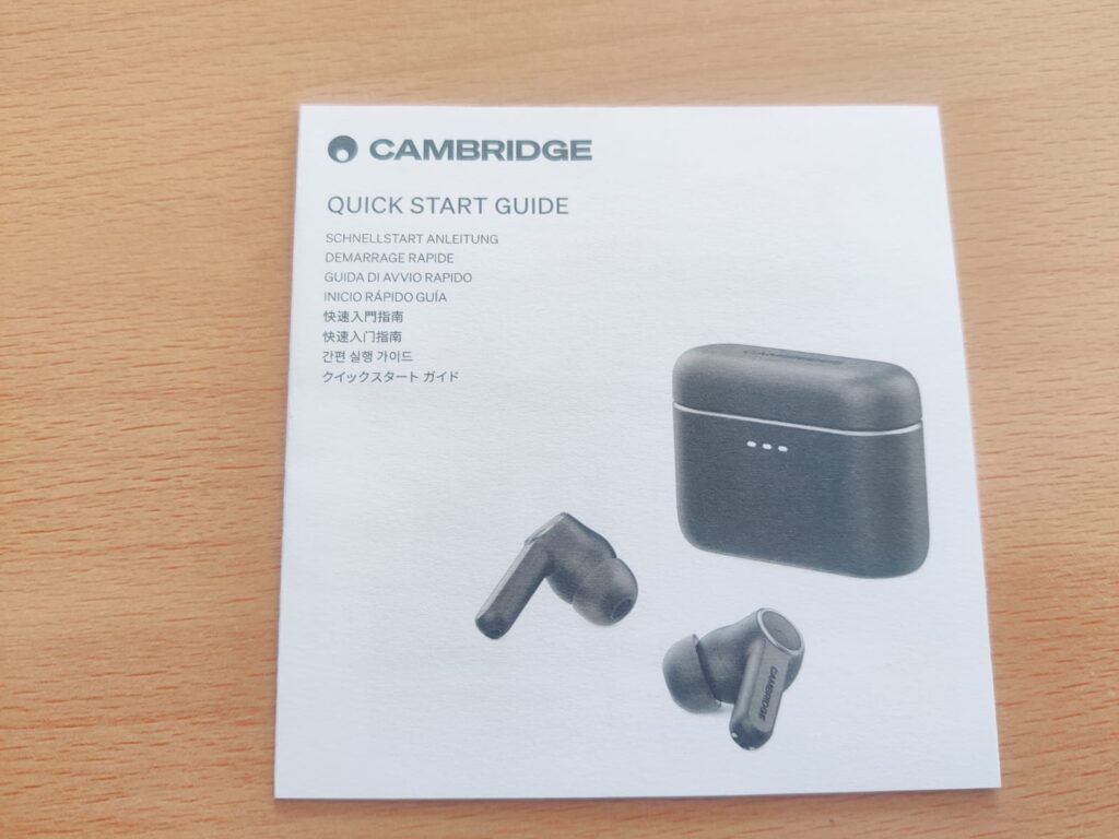 Cambridge Audio Melomania A100 In-Ear-Kopfhörer Schnellstartanleitung