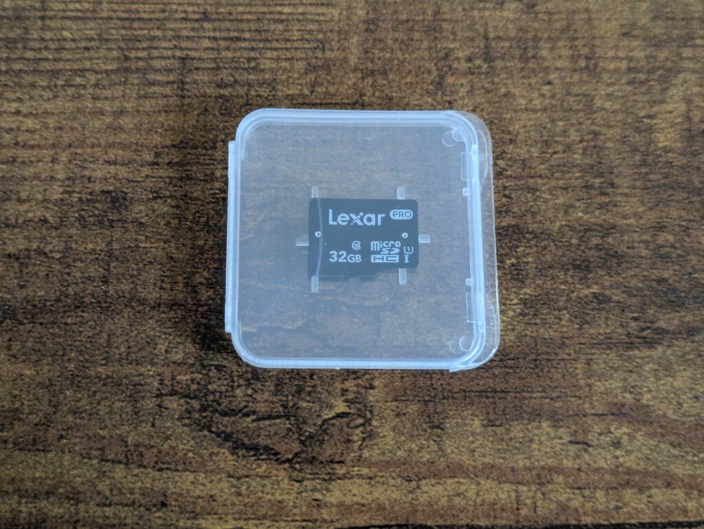 microSD-Karte der NUASI RBX-S60 Wildkamera