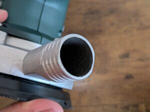 Absaugung des Metabo SXE 3125 Exzenterschleifers