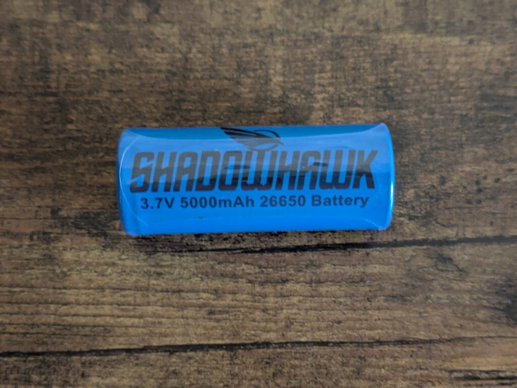 Akku der Shadowhawk S1007 Taschenlampe
