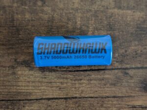 Akku der Shadowhawk S1007 Taschenlampe