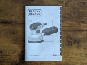 Anleitung des Black Decker BEW210 Exzenterschleifers